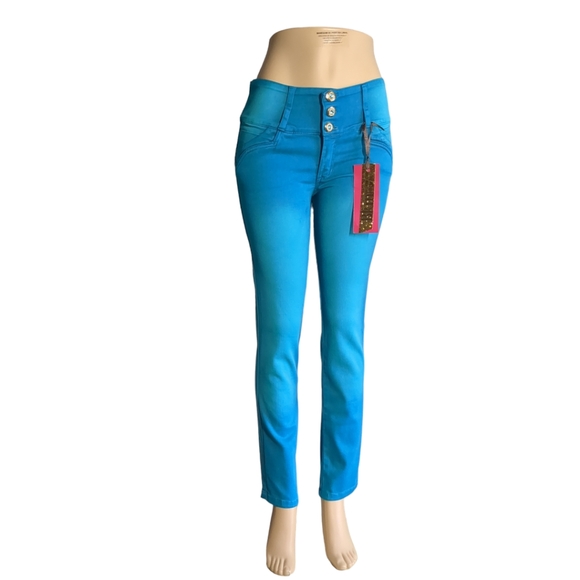 *NEW* Colombian Authentic Push Up But LIFTING High Waist Skinny JEANSSize 12 - Picture 4 of 16
